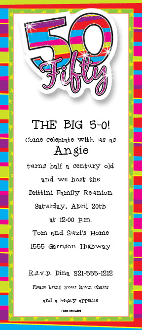 Funny 50th Birthday Invitations
 Funny 50th Birthday Party Invitations Ideas