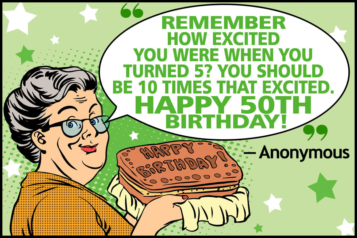 Funny 50th Birthday Wishes
 Funny 50th Birthday Quotes and Sayings for Your Golden