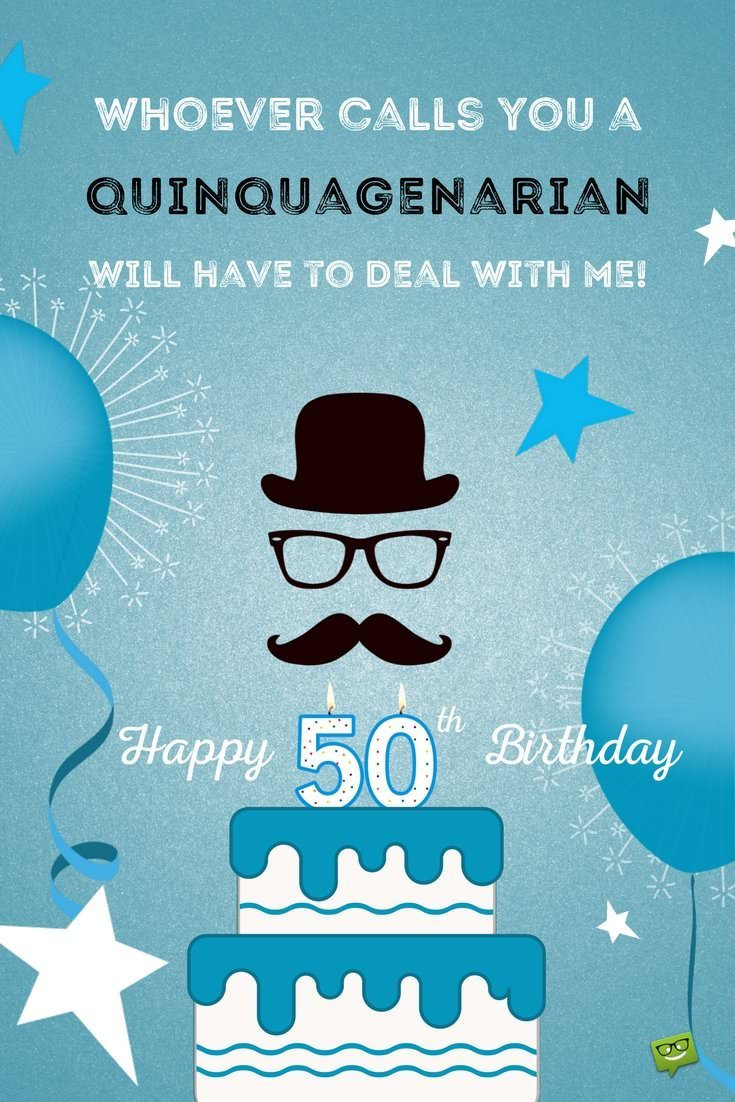 Funny 50th Birthday Wishes
 Happy 50th birthday