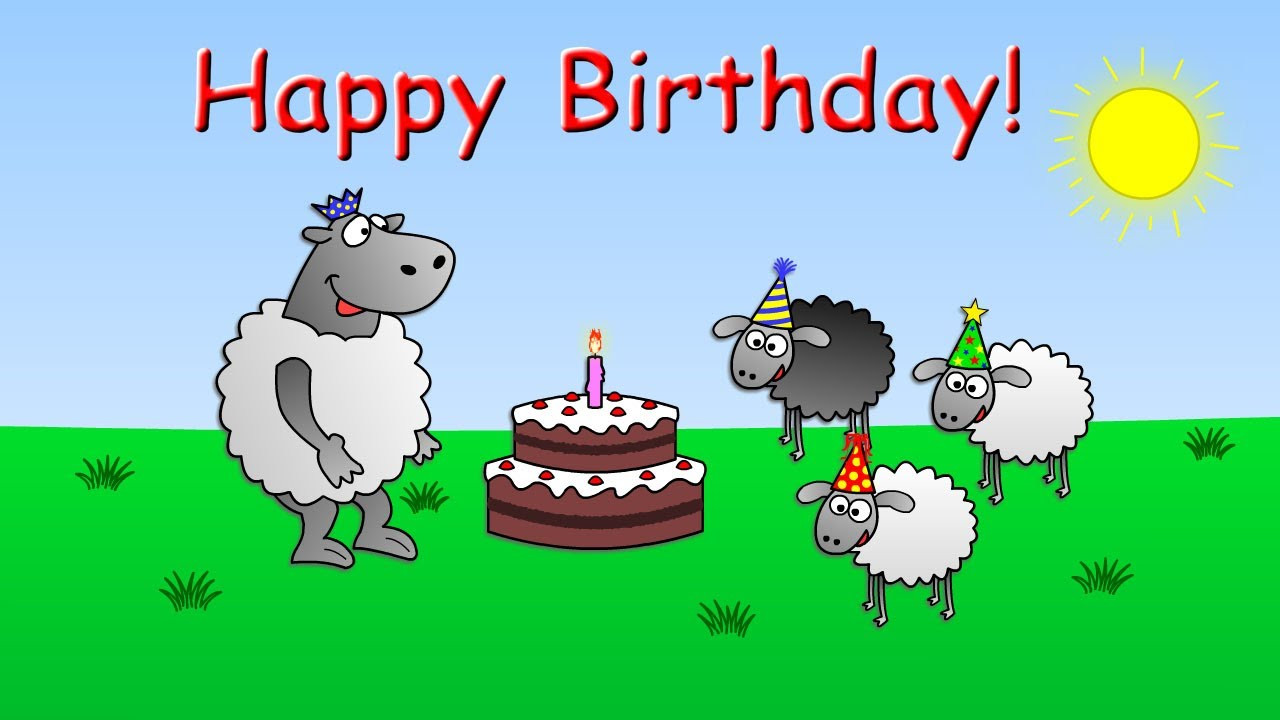 Funny Animated Birthday Cards
 Happy Birthday funny animated sheep cartoon Happy