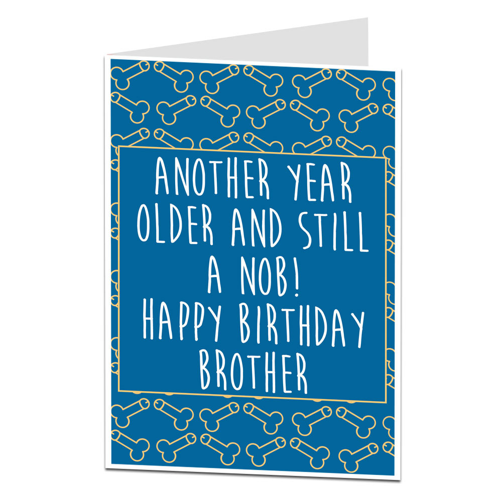 Funny Birthday Card For Brother
 Funny Rude fensive Birthday Card For Brother Perfect For