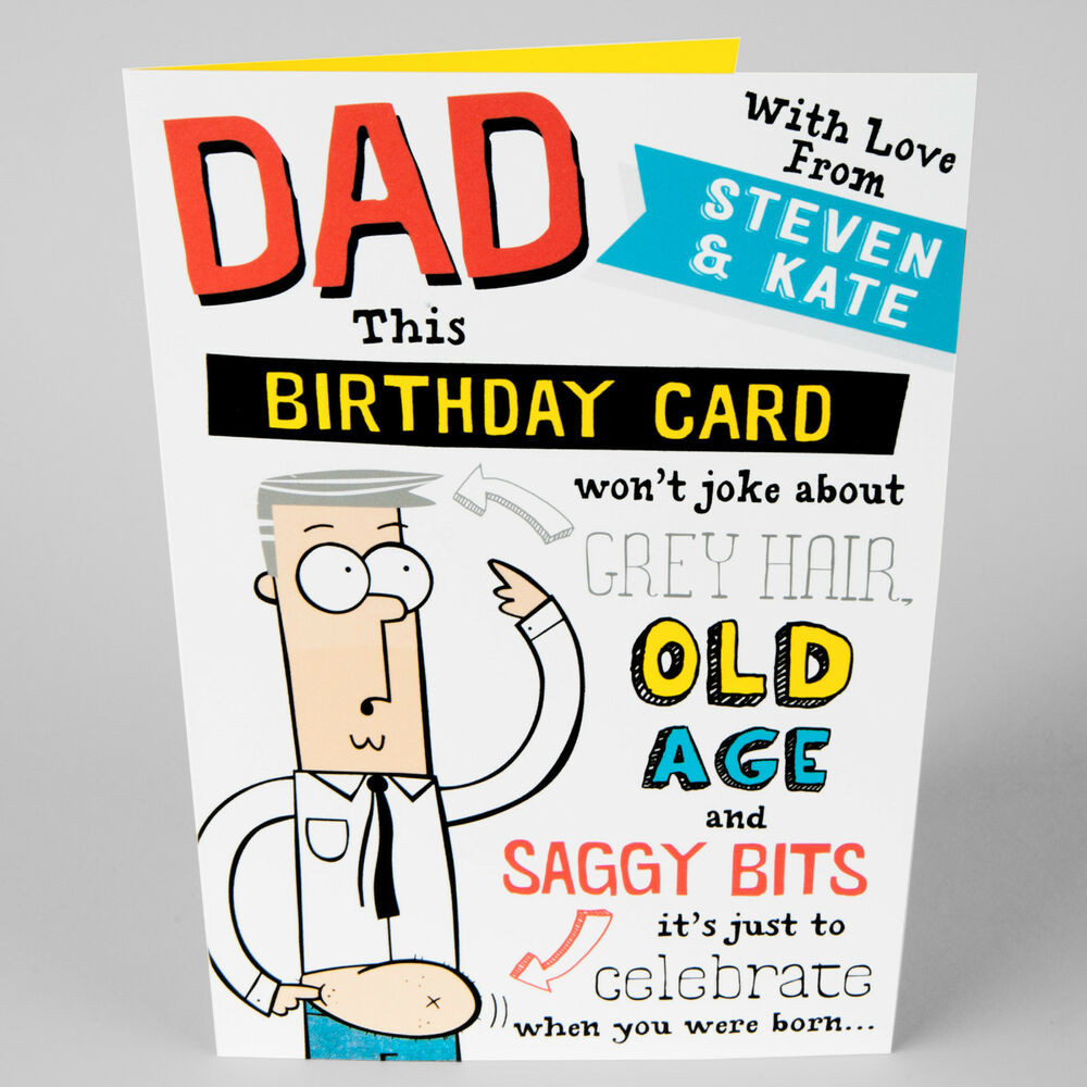 Funny Birthday Card For Dad
 DAD BIRTHDAY GREETINGS CARD Joke Funny Old Age