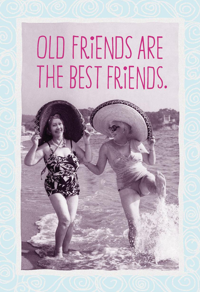 Funny Birthday Card For Friend
 Old Friends Are the Best Friends Funny Birthday Card