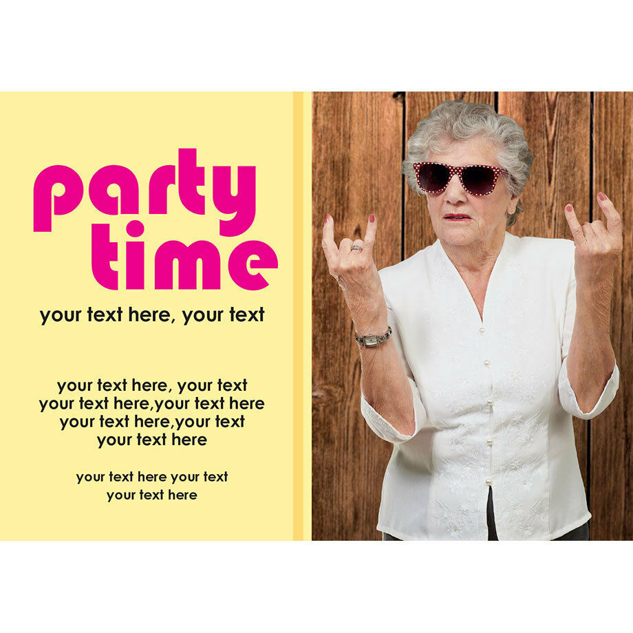 Funny Birthday Invitations
 Funny Personalised 40th 50th 60th 70th Birthday Party