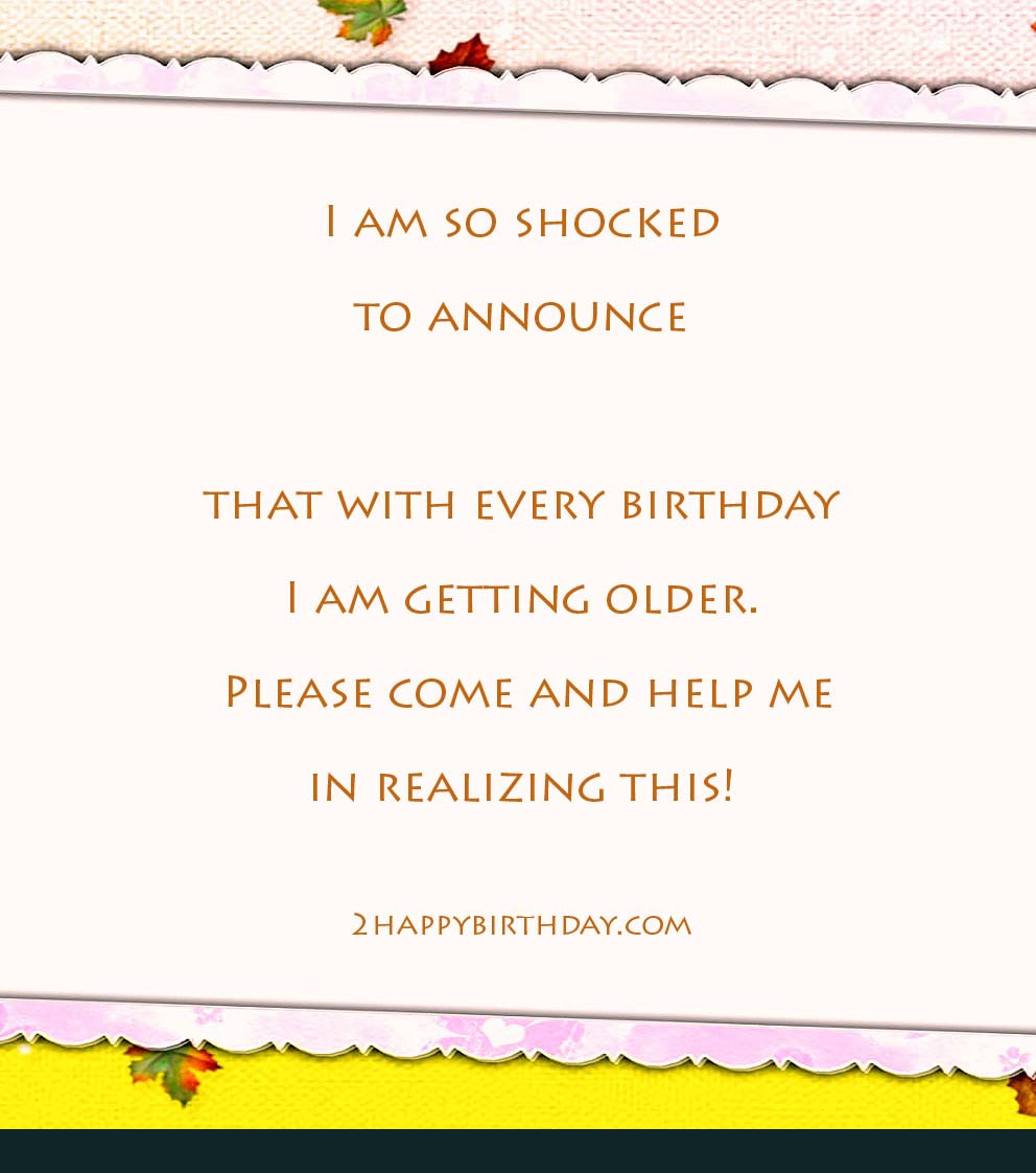 Funny Birthday Invitations
 Birthday Invitation Messages & Wordings for Friends