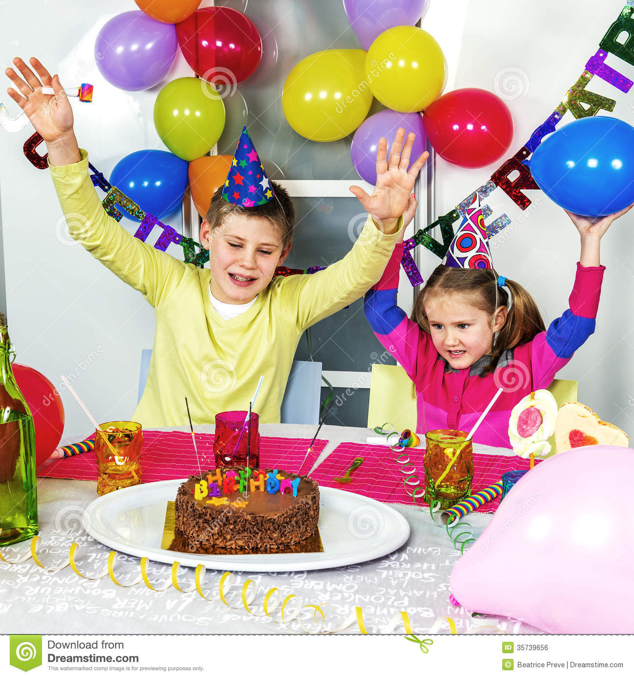 Funny Birthday Party Pictures
 Big funny birthday party stock photo Image of festive
