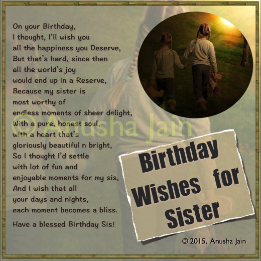 Funny Birthday Poems For Sister
 Happy Birthday Sister Quotes Poems Sincere & Funny