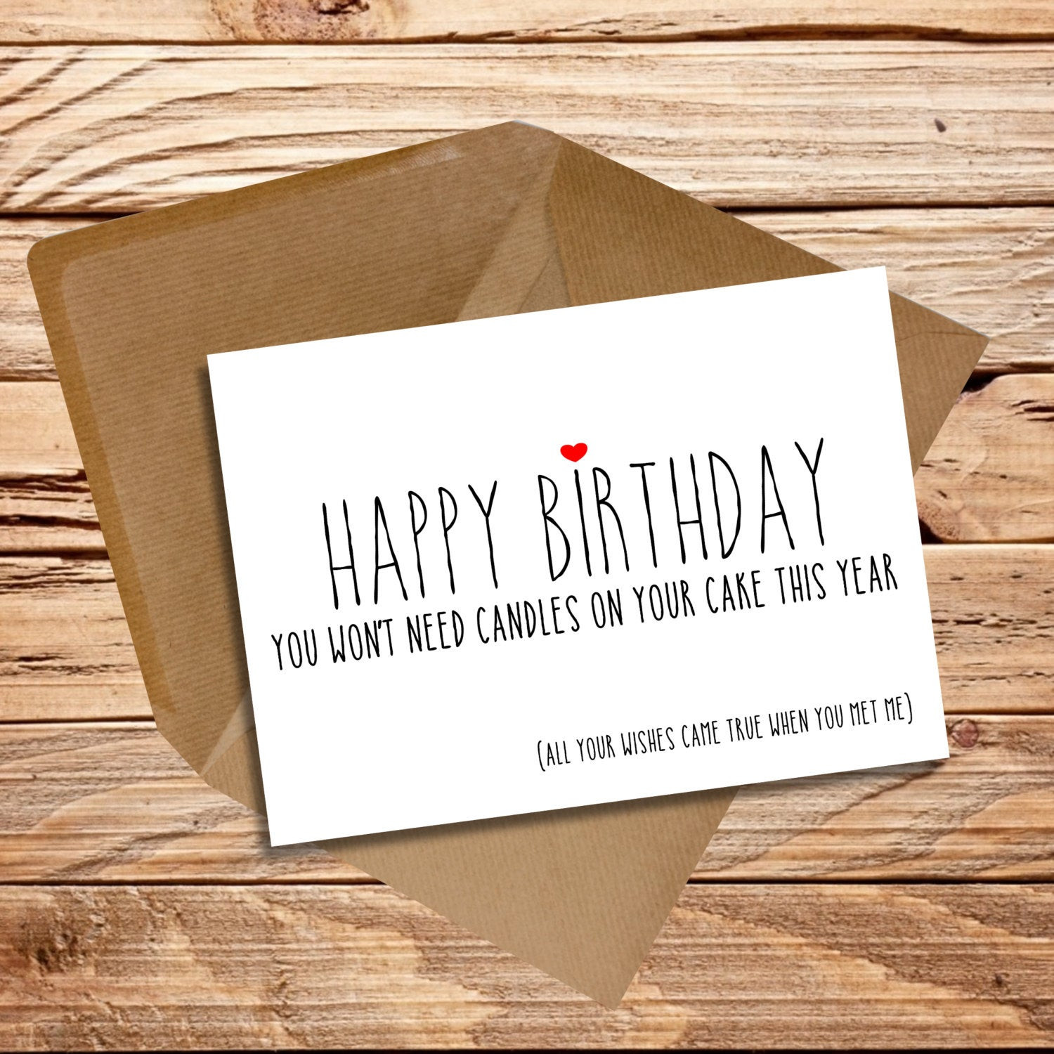 Funny Birthday Wishes For Wife
 Funny Birthday card Husband Wife Girlfriend by