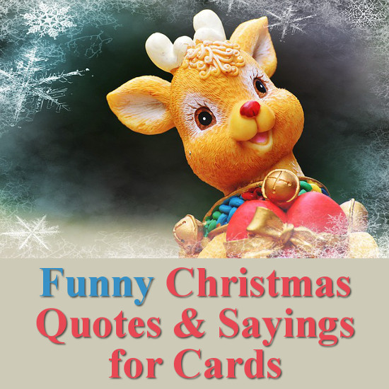 Funny Christmas Quotes Sayings
 Funny Christmas Quotes for Cards and Crafts
