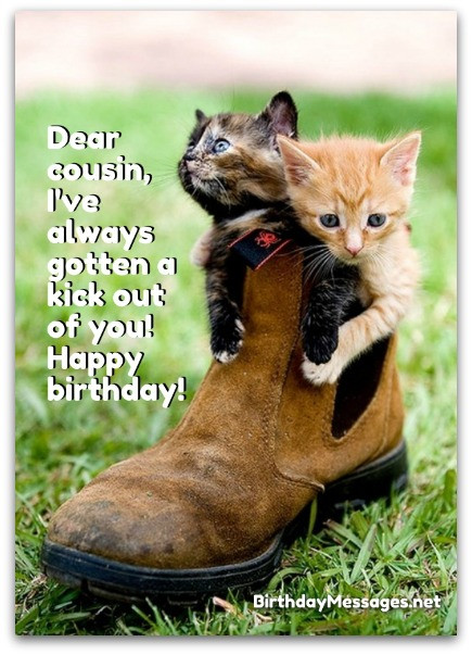 Funny Cousin Birthday Wishes
 Cousin Birthday Wishes Birthday Messages for Cousins