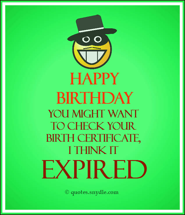 Funny Quotes For Birthday
 Funny Birthday Quotes – Quotes and Sayings