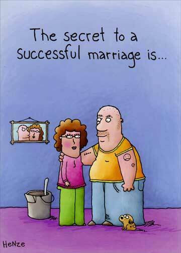 Funny Wedding Quotes For A Card
 Successful Marriage Funny Anniversary Card Greeting Card