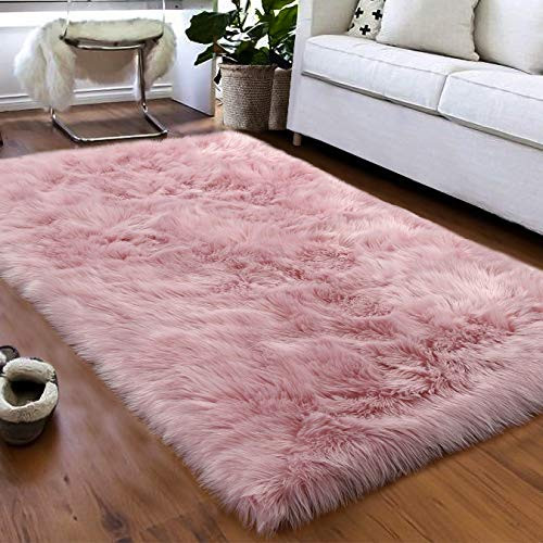 Furry Rugs For Living Room
 Softlife Faux Fur Sheepskin Area Rugs Shaggy Wool Carpet