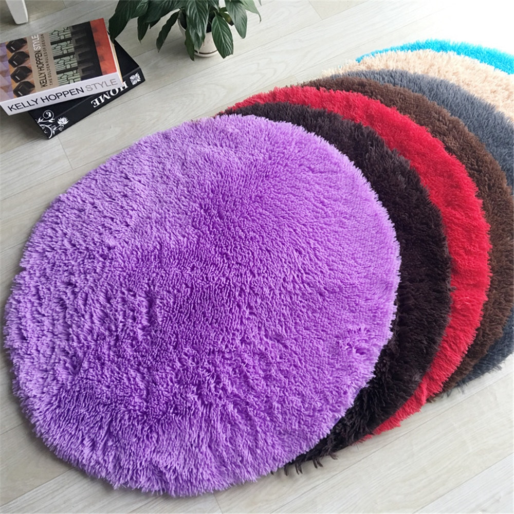Furry Rugs For Living Room
 Aliexpress Buy Fluffy Round Rug Carpets for Living