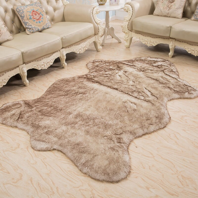 Furry Rugs For Living Room
 1x1 5m Wool Rug Home Sheepskin Faux Fur Area Rugs And