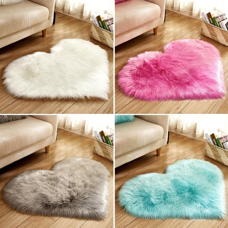 Furry Rugs For Living Room
 Microfine Furry Shaggy Carpet Faux Fur Rug For Home Living