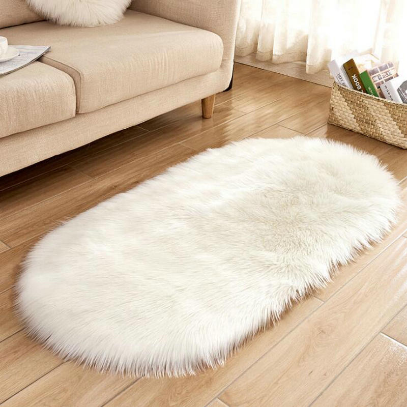 Furry Rugs For Living Room
 Soft Faux Fur Fluffy Area Rugs for Bedroom Living Room