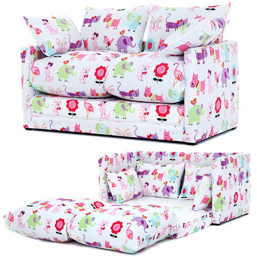 Futons For Kids Room
 Cute Pets Print Children s Bedroom Sofa Bed Fold Out Futon