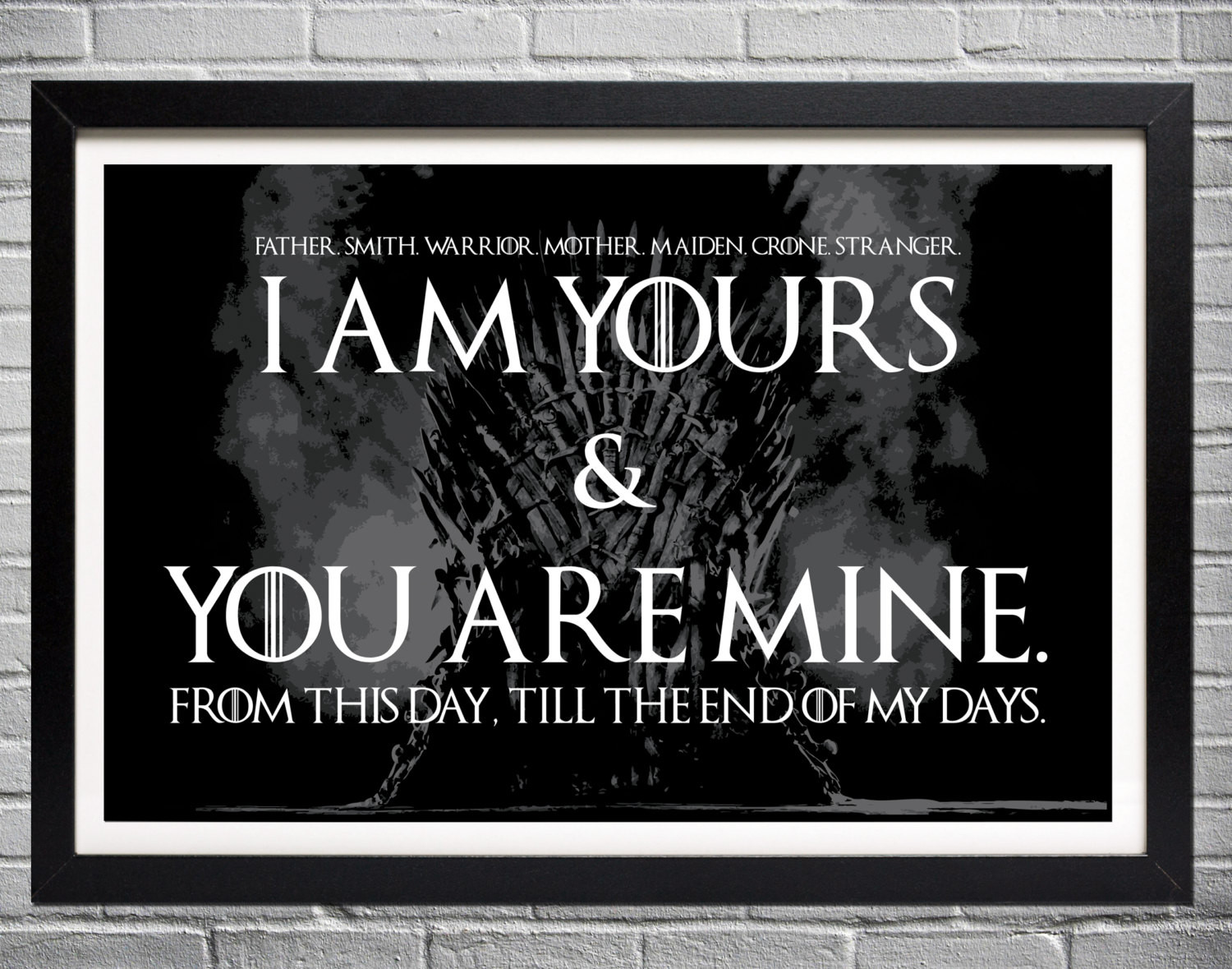 Game Of Thrones Wedding Vows
 Game of Thrones Wedding Vows I am yours and you are mine