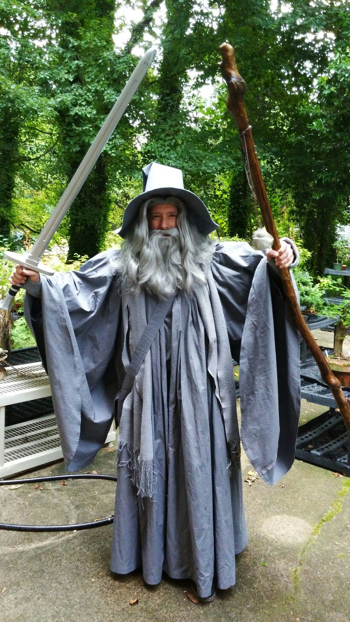Gandalf Costume DIY
 Gandalf costume 2018 Modified McCall s 3789 for the tunic