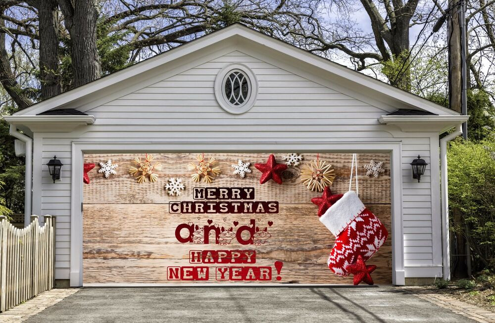 Garage Door Christmas Decorating Ideas
 Christmas Garage Door Covers Banners Outside House