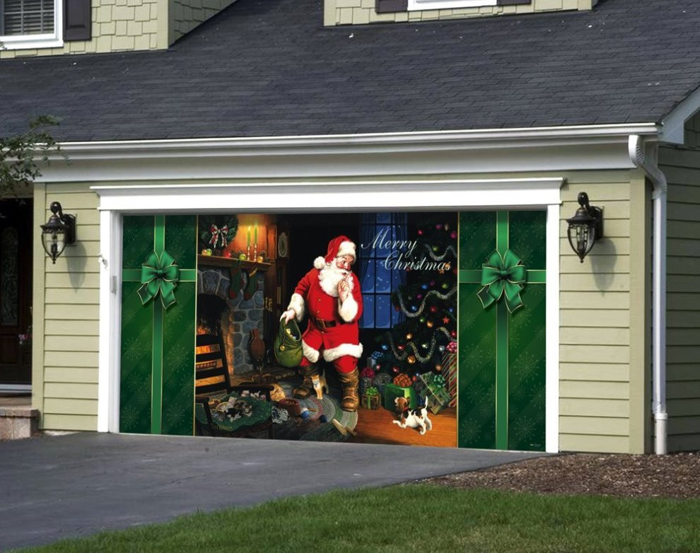 Garage Door Christmas Decorating Ideas
 Christmas Garage Door Decoration Whyrll