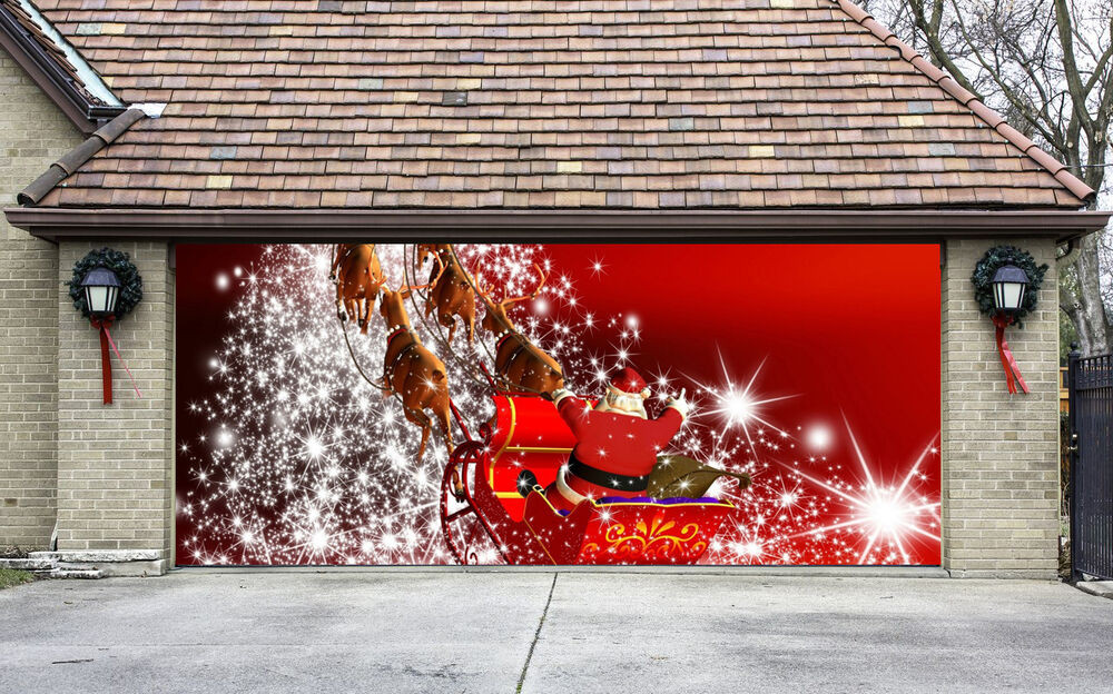 Garage Door Decor
 Christmas Garage Door Covers 3D Banners Outside House