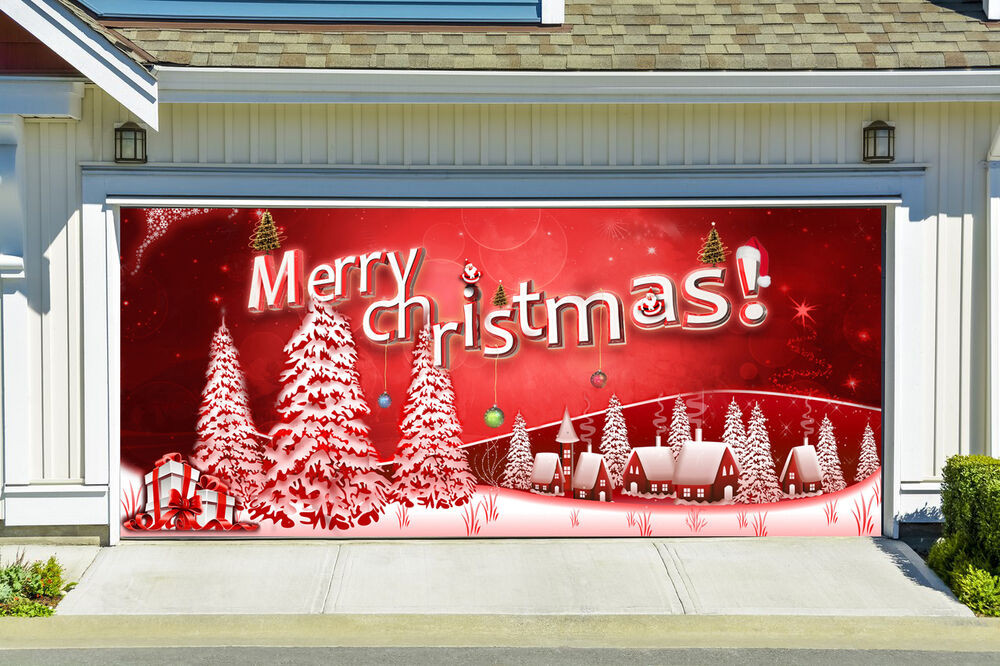 Garage Door Decor
 Christmas Garage Door Covers 3D Banners Outside House