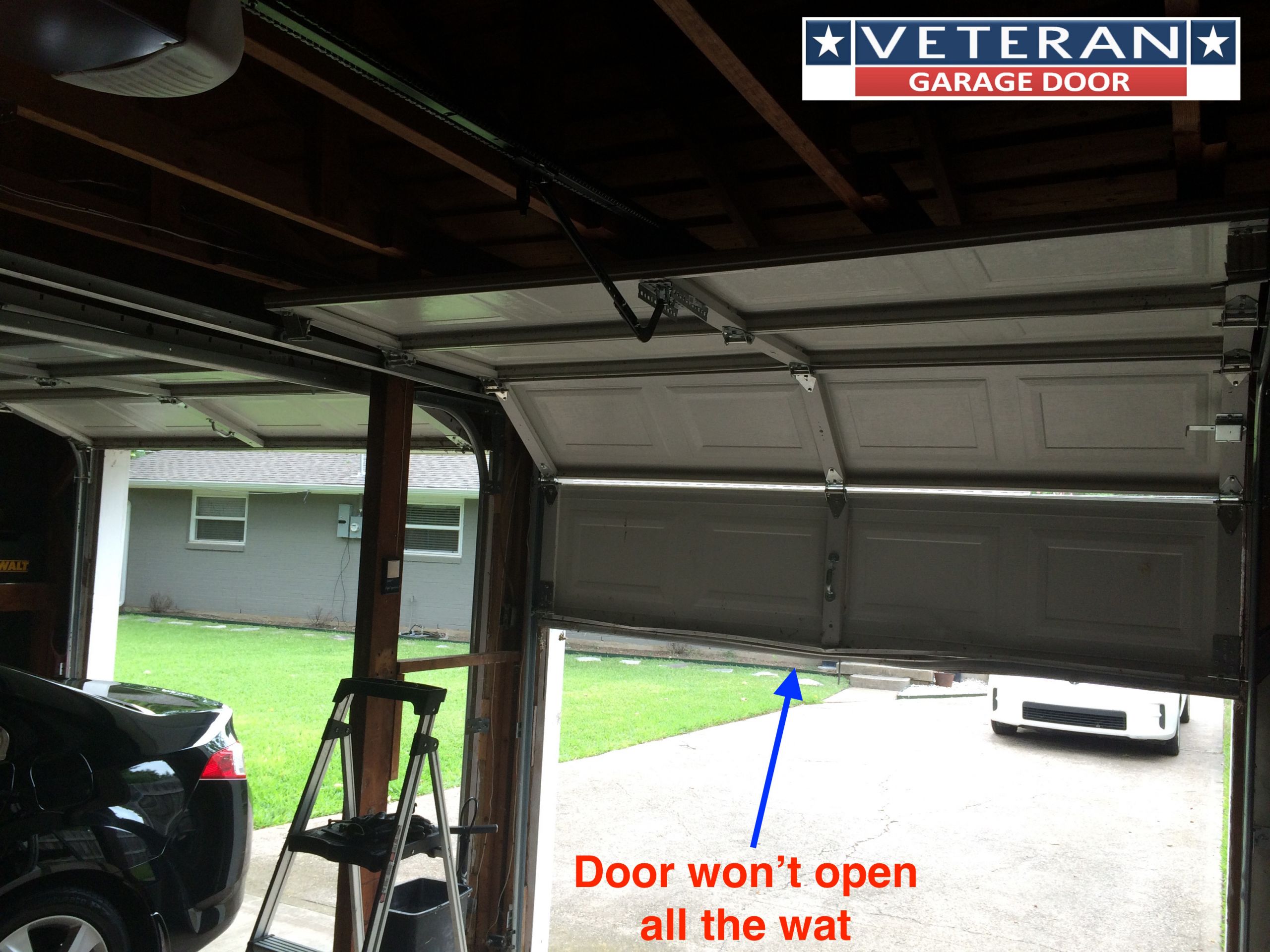 Garage Door Not Opening
 Why won t my garage door opener open the door all way up