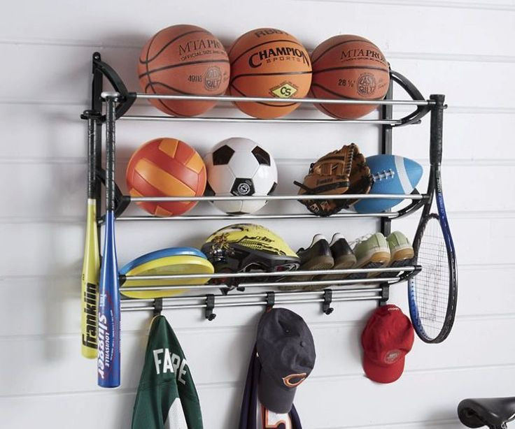 Garage Sports Organizer
 Sports Storage Organizer Racks Station Gear Equipment