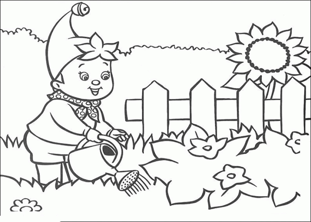 Garden Coloring Pages For Kids
 Garden Coloring Page For Kids Coloring Home
