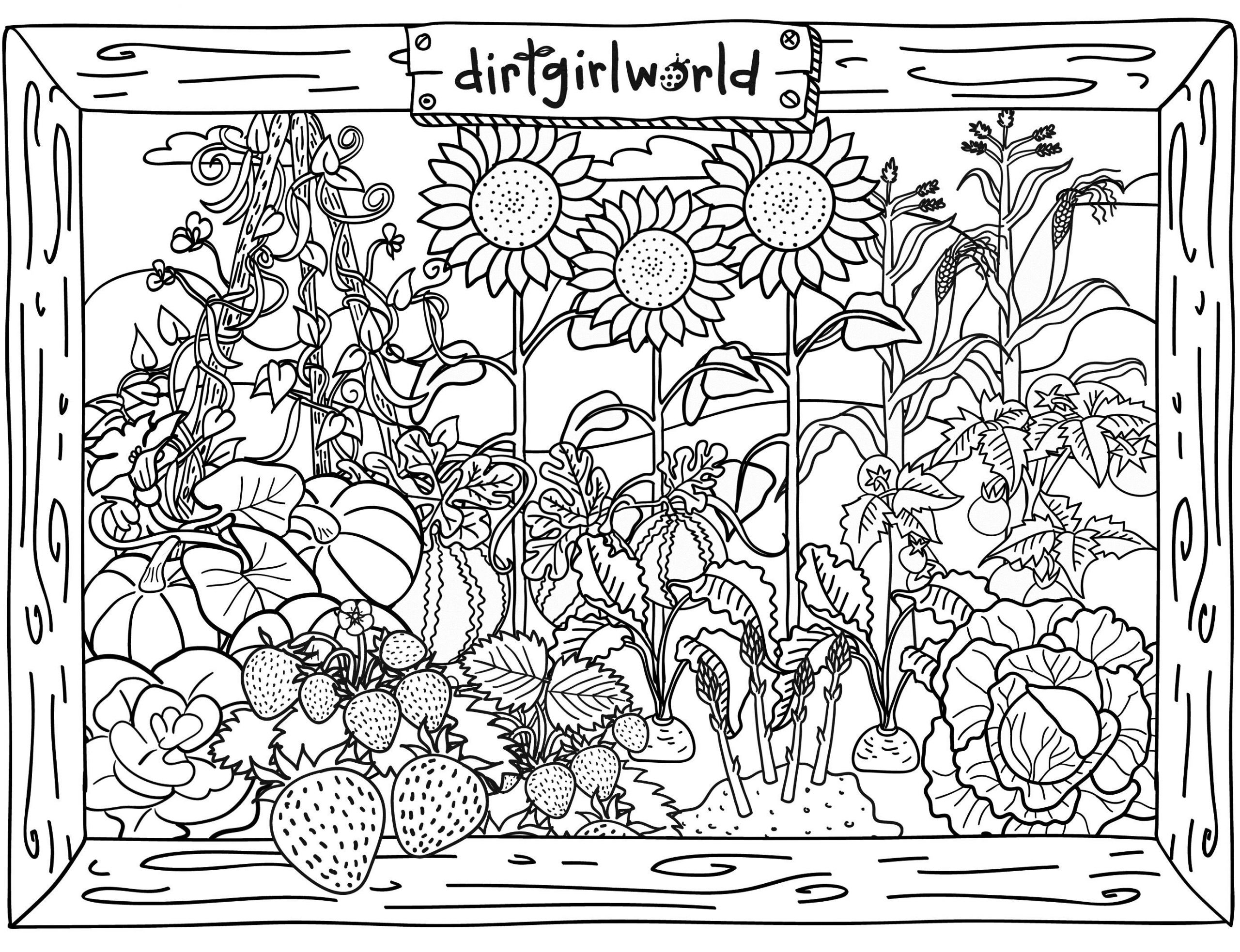 Garden Coloring Pages For Kids
 Gardening coloring pages to and print for free