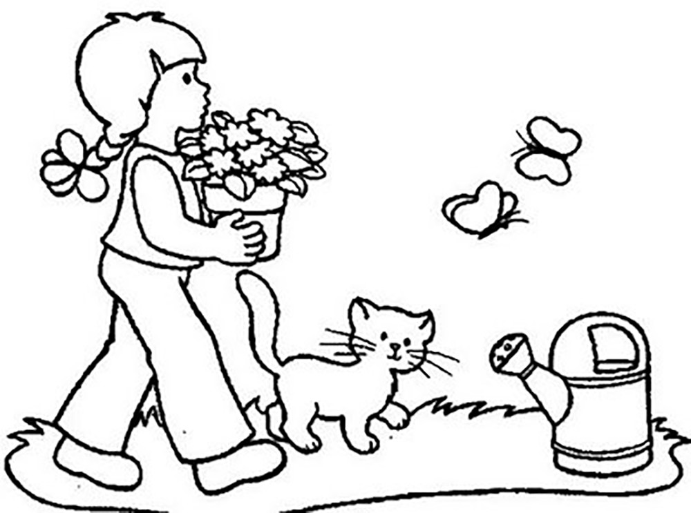 Garden Coloring Pages For Kids
 Garden Coloring Page For Kids Coloring Home