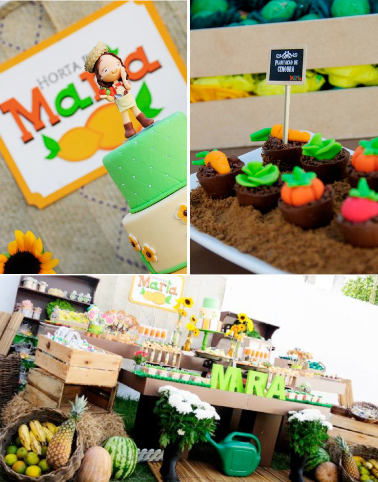 Garden Themed Birthday Party
 Kara s Party Ideas Fruit Garden Themed Girl Birthday Party