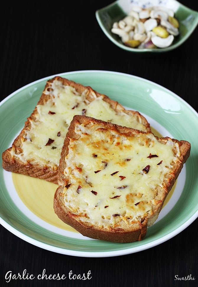 Garlic Bread With Cheese
 Garlic cheese toast recipe Swasthi s Recipes