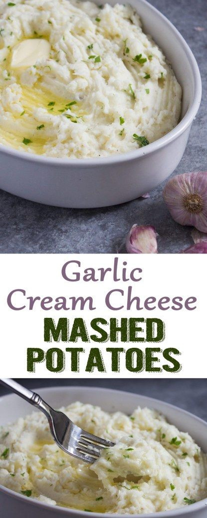 Garlic Mashed Potatoes With Cream Cheese
 Garlic Cream Cheese Mashed Potatoes Recipe