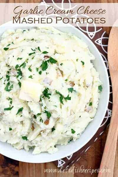 Garlic Mashed Potatoes With Cream Cheese
 Garlic Cream Cheese Mashed Potatoes — Let s Dish Recipes
