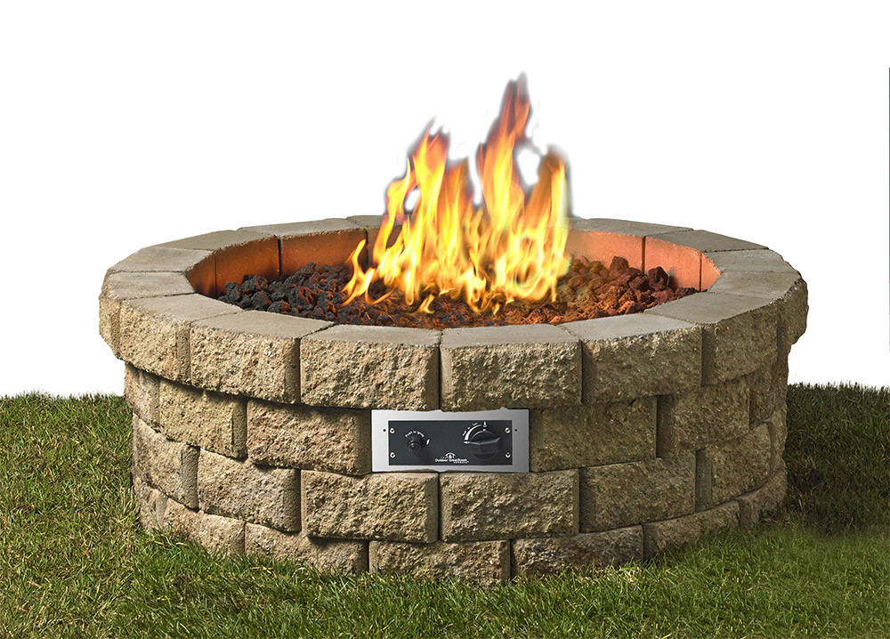 Gas Fire Pit Kits DIY
 Hudson Stone Gas Fire Pit Kit HUD 46 K