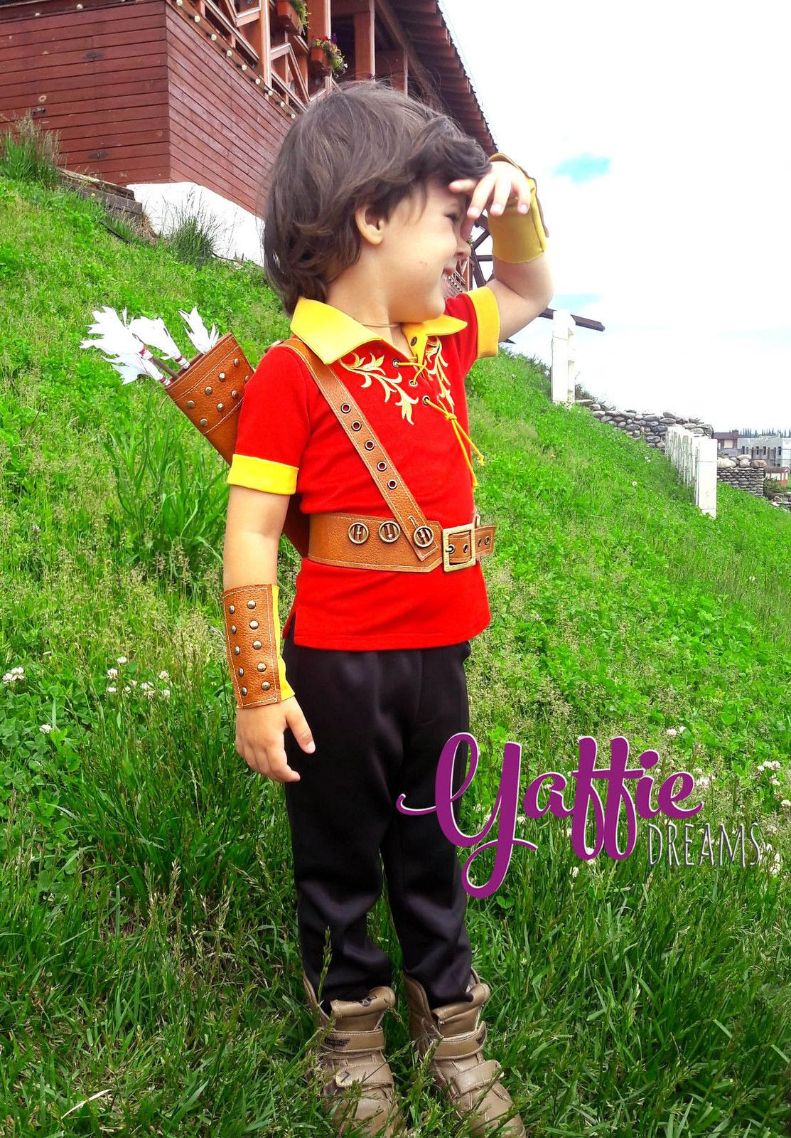 Gaston Costume DIY
 Gaston outfit Beauty and The Beast Halloween Costume for