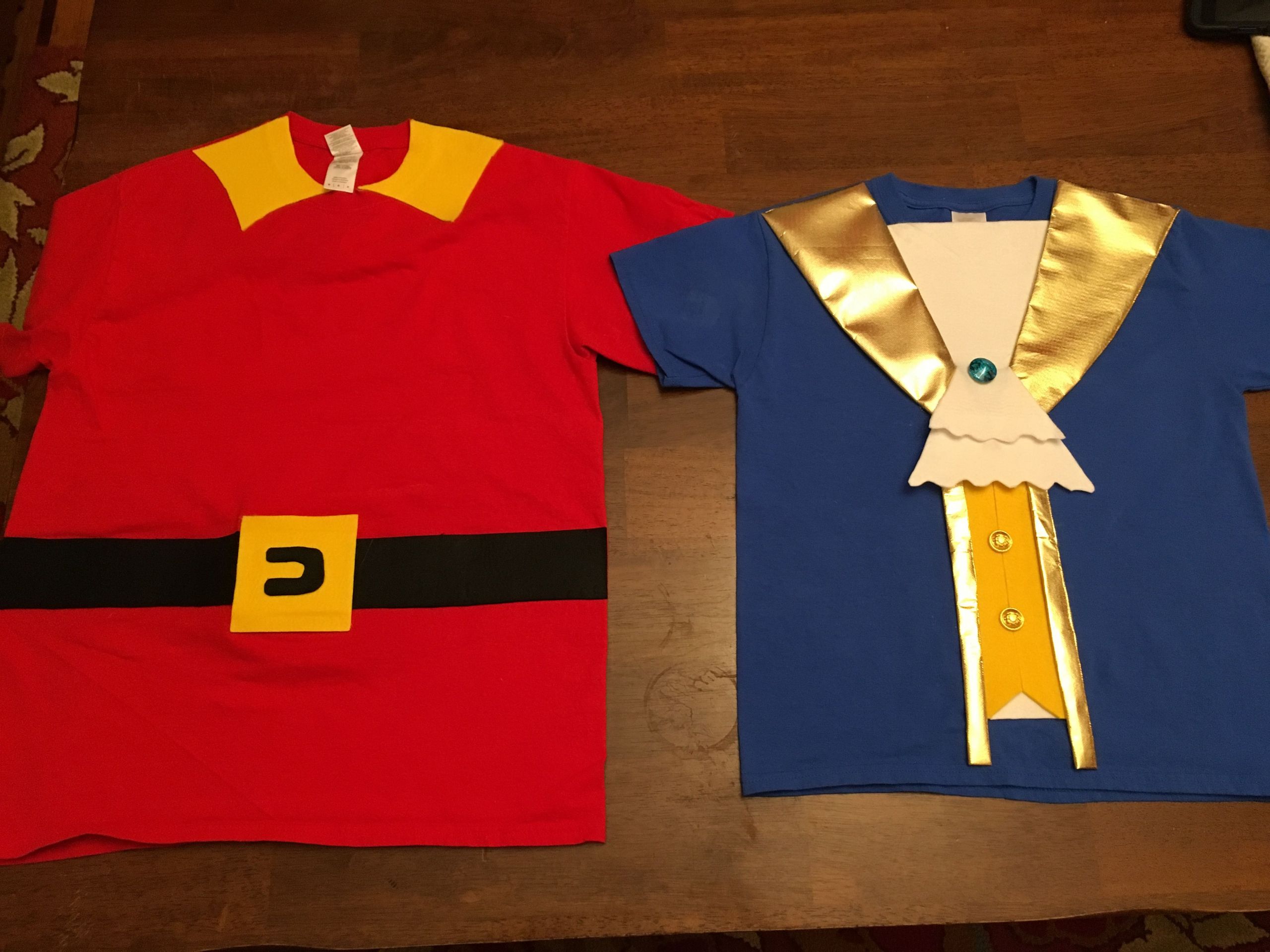 Gaston Costume DIY
 Gaston & Beast costume t shirt Stuff I Made