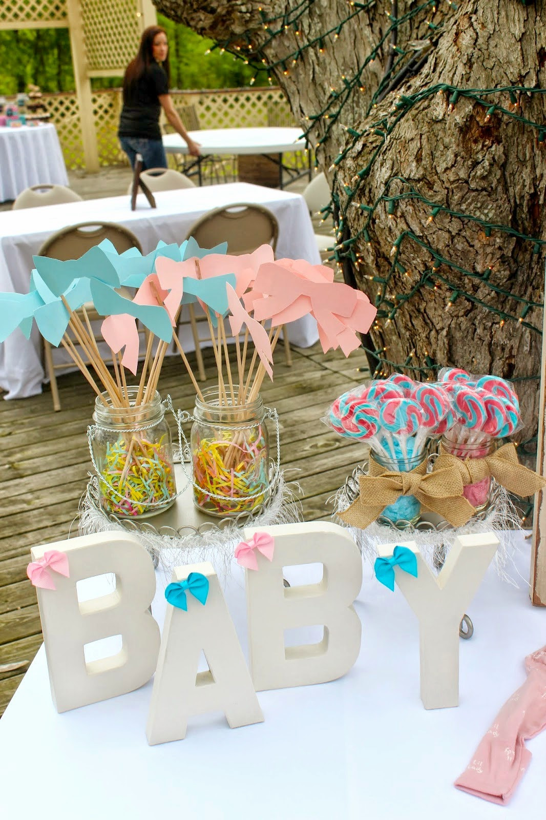 Gender Party Decoration Ideas
 KEEP CALM AND CARRY ON Gender Reveal Party Pink or Blue 