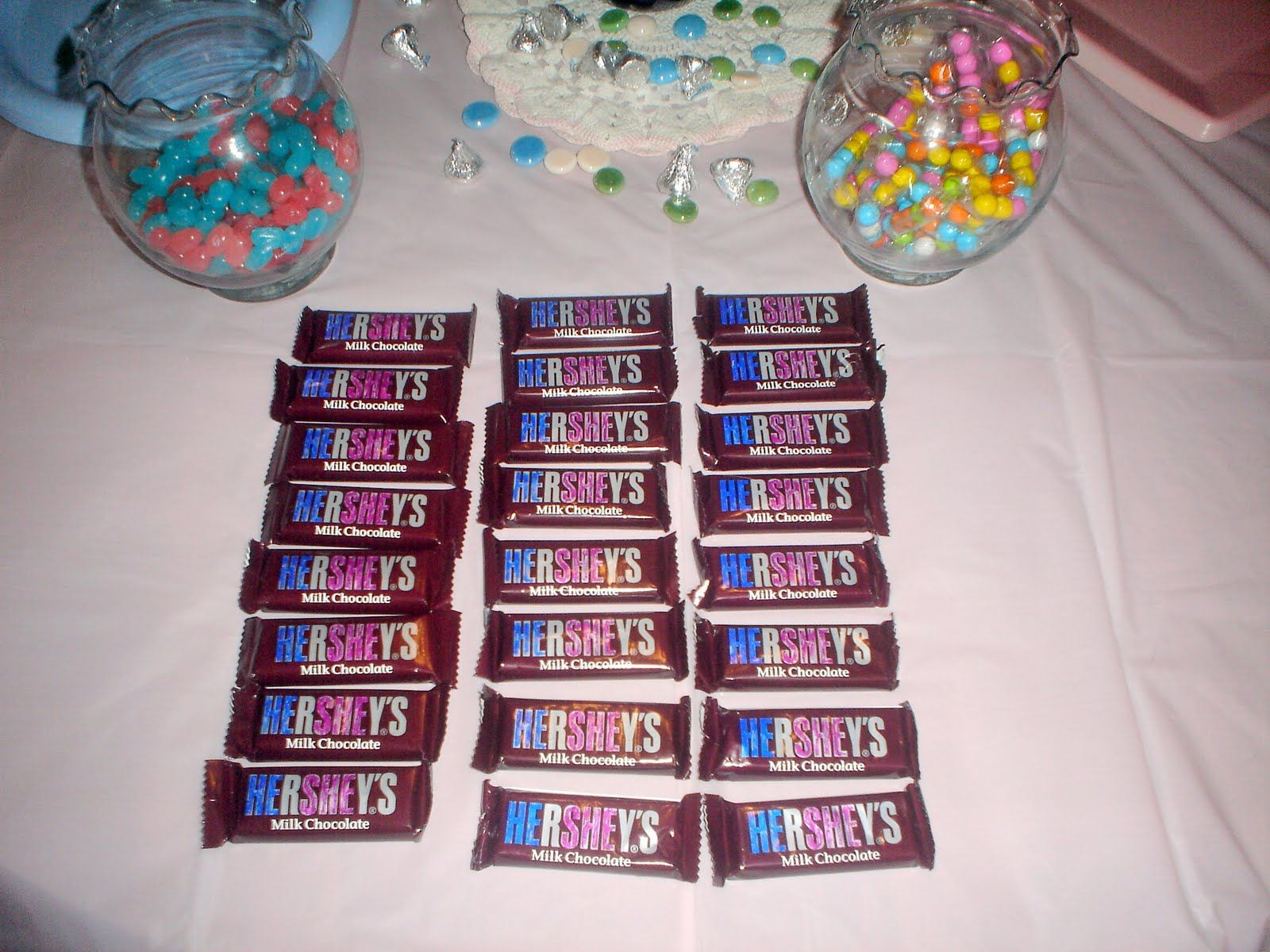 Gender Reveal Party Food Ideas Pinterest
 Hershey bars Gender reveal ideas Pinterest