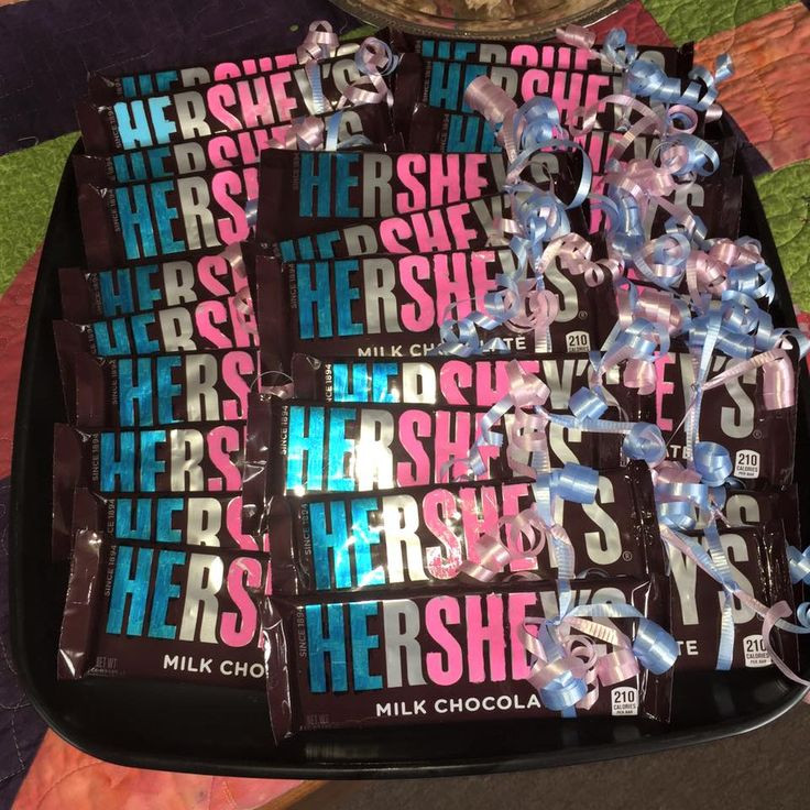 Gender Reveal Party Ideas Country
 He She Hershey Bars Gender Reveal Party Favors
