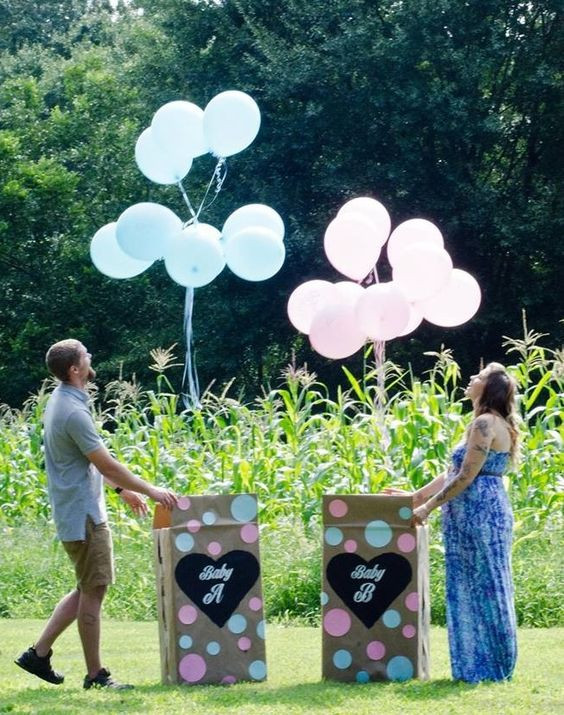 Gender Reveal Party Ideas For Twins
 Our boy girl twin gender reveal