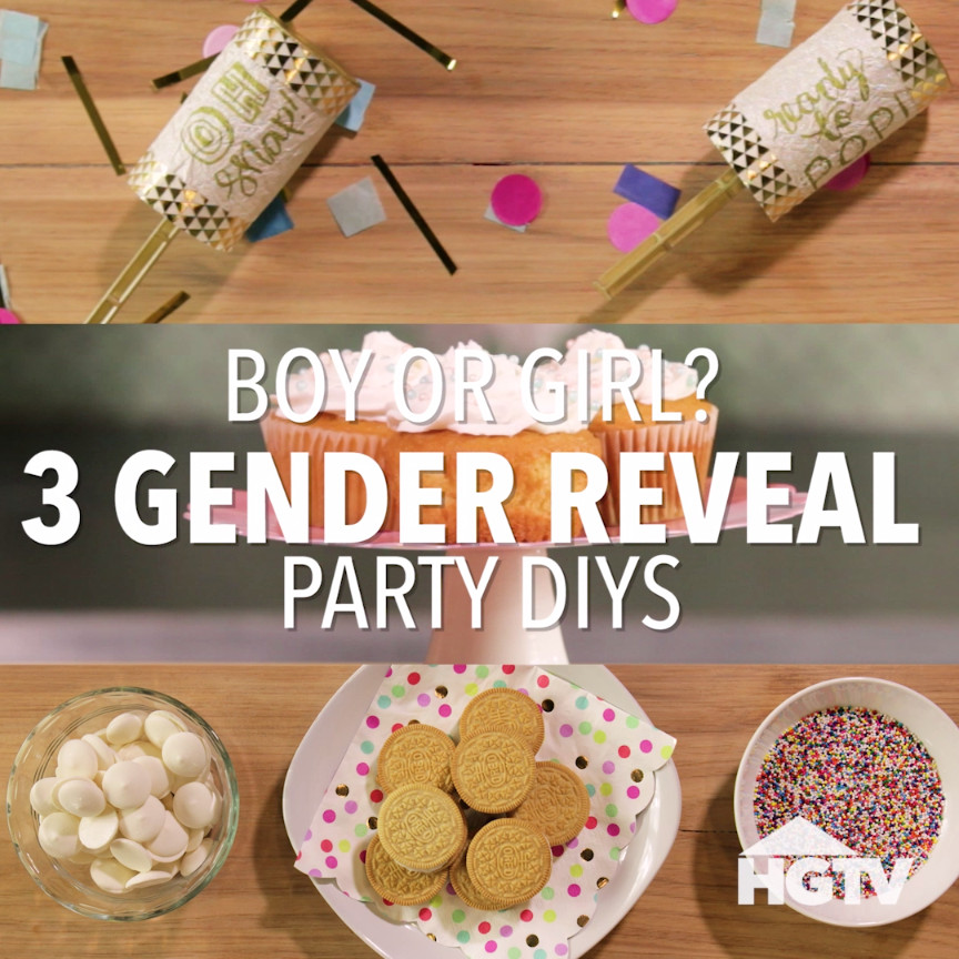 Gender Reveal Party Ideas Pinterest
 3 Gender Reveal Party Ideas HGTV Videos