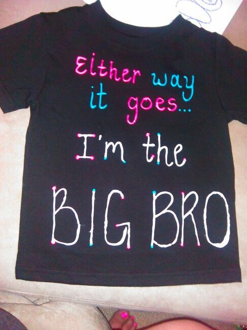 Gender Reveal Party Shirt Ideas
 Gender Reveal Big Brother Shirt