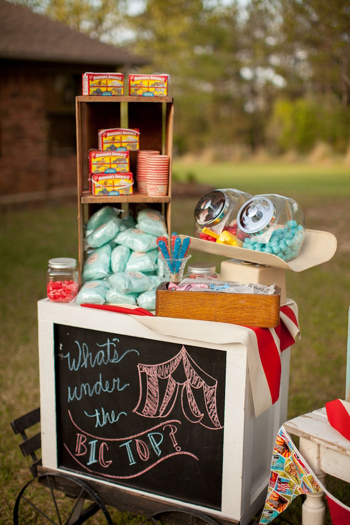 Gender Reveal Theme Party Ideas
 Kara s Party Ideas Carnival Themed Gender Reveal Party