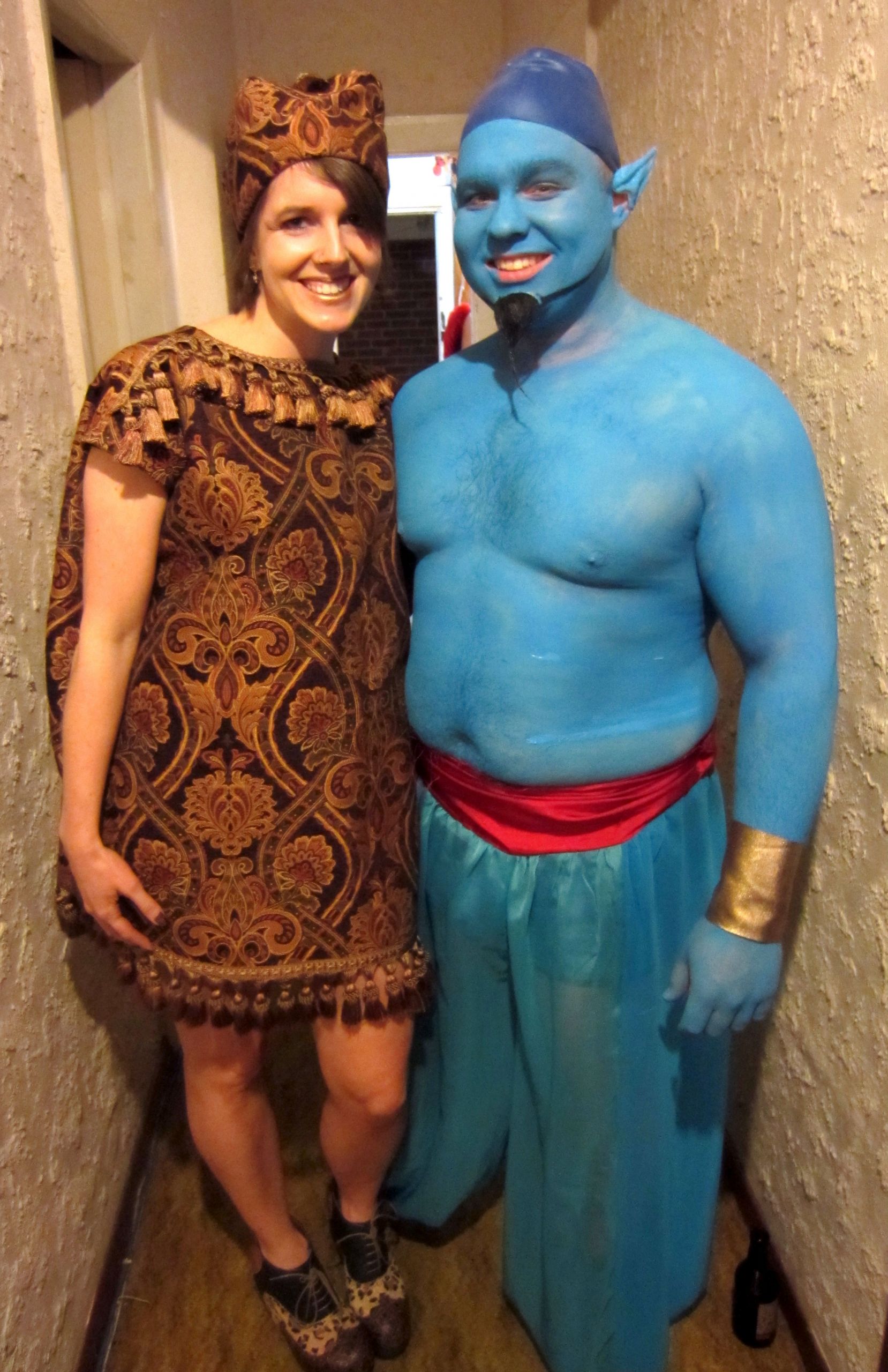 Genie Costume DIY
 Aladdin genie and magic carpet couple costume – Idealism