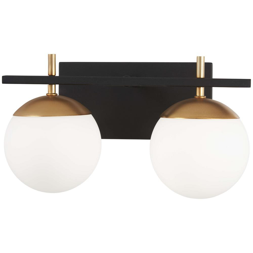 George Kovacs Bathroom Light
 George Kovacs Alluria 2 Light Weathered Black with Autumn