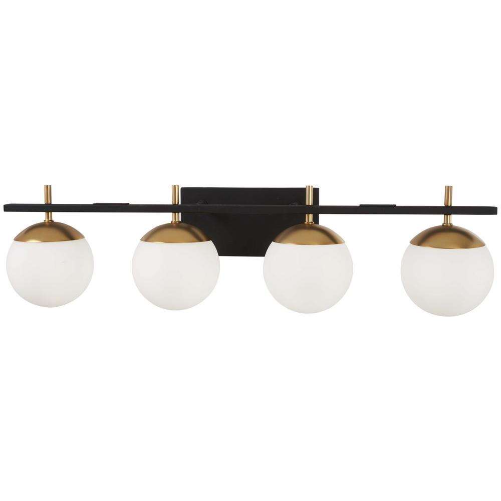 George Kovacs Bathroom Light
 George Kovacs Alluria 4 Light Weathered Black with Autumn